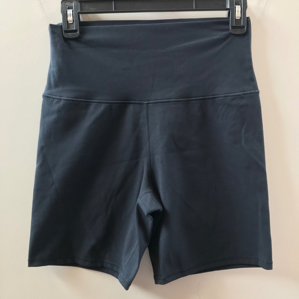 Balance Collection Biker Shorts Womens Medium Black High Waist Activewear
